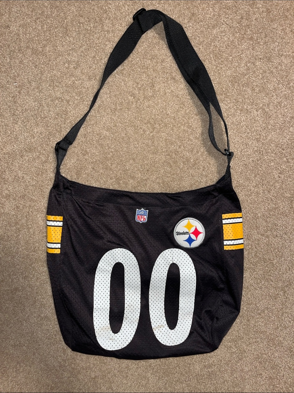 NFL Steelers Pro-Fan-ity by Littlearth jersey tote crossbody bag for women